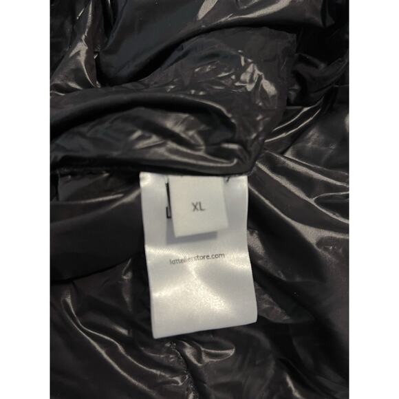 Lattelier Women's NWT Burgundy Longline Hooded Duck Down Filled Jacket Coat XL - Picture 11 of 11